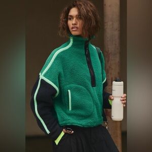 NWT FP Movement Mountain High Colorblock Half Zip Fleece
